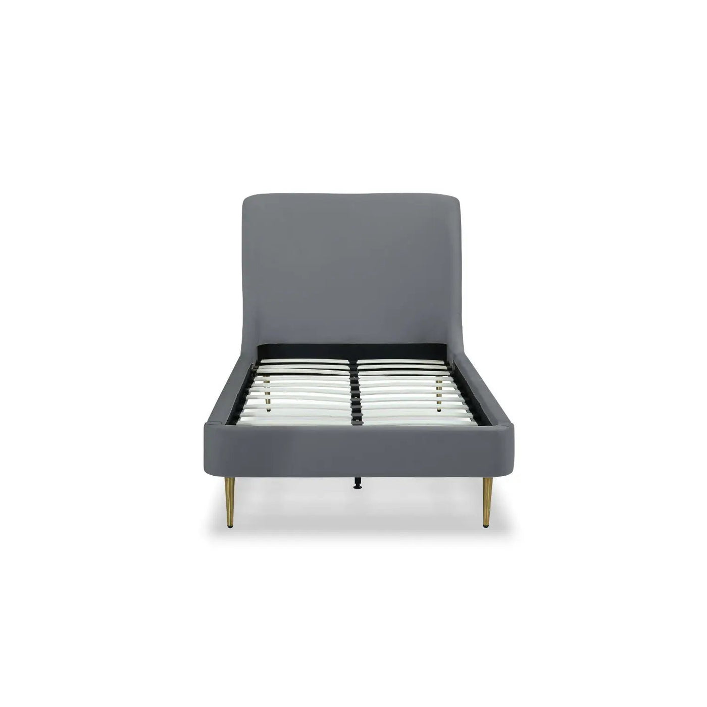 Heather - Upholstered Bed With Curved Headboard by HouseOfZazla