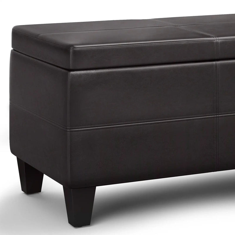 Avalon - Lift Top Rectangular Storage Ottoman - Tanners Brown by Unique Piece Furniture