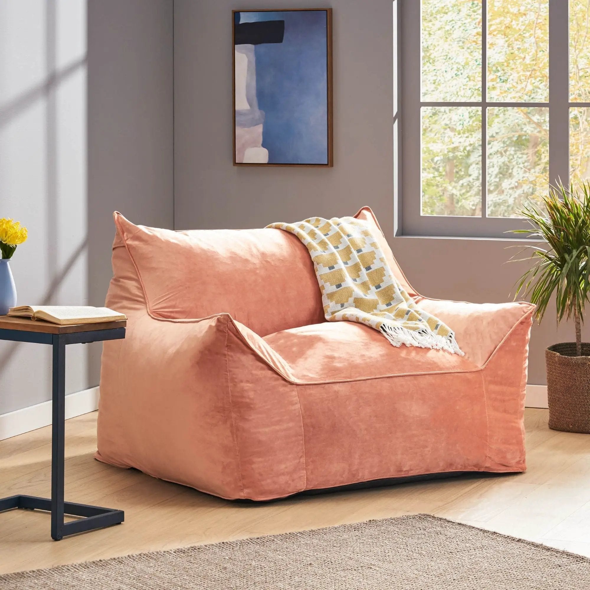 Allea - Bean Bag Chair With Armrests by Unique Piece Furniture
