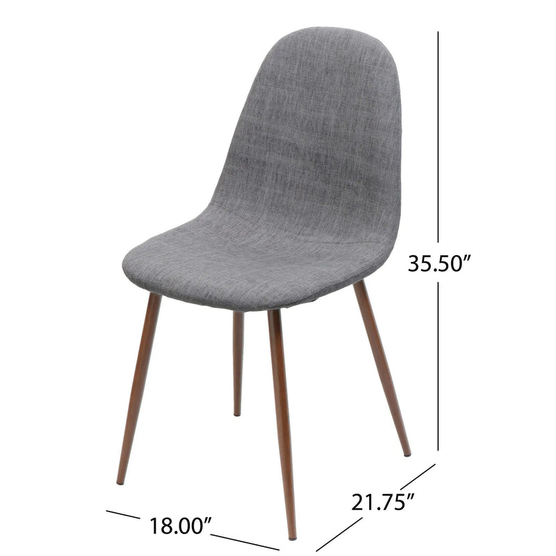Elegant Dining Chair Set With Fabric by HouseOfZazla