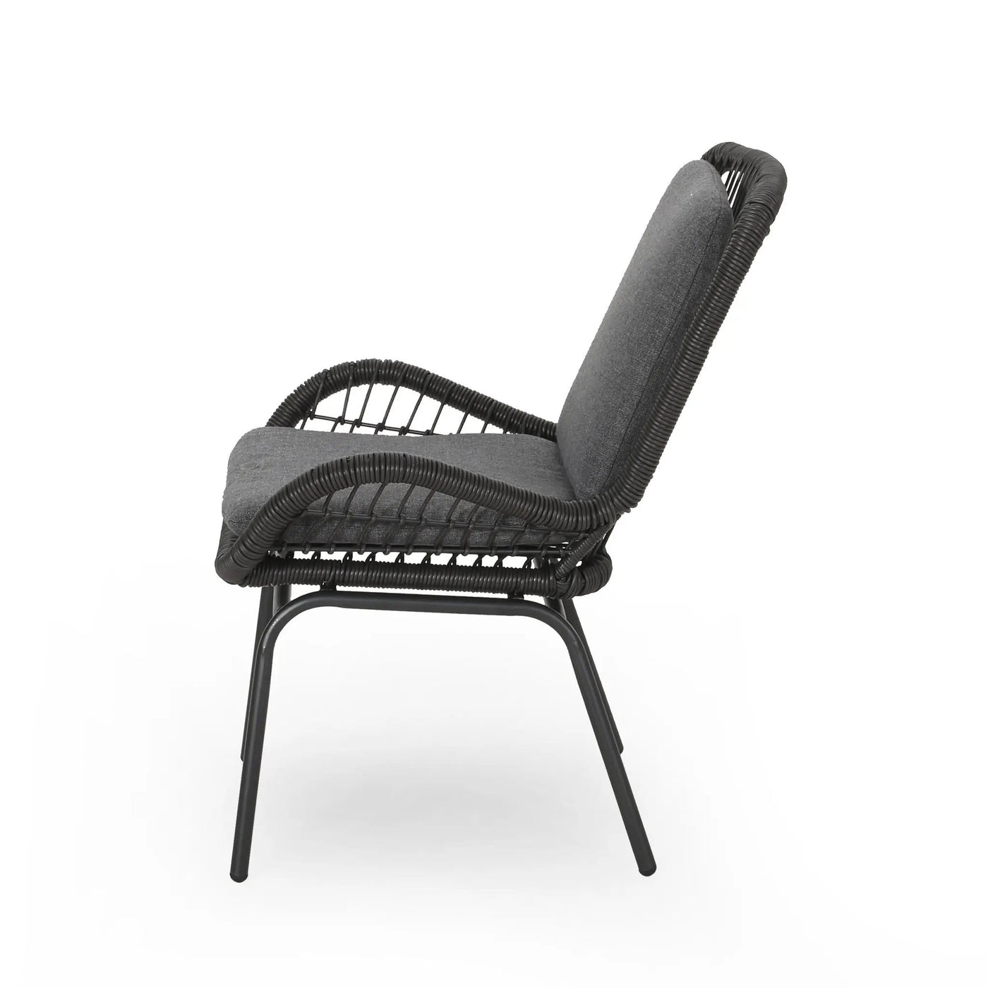 Outdoor Wicker Club Chair With Cushions (Set of 2) by HouseOfZazla