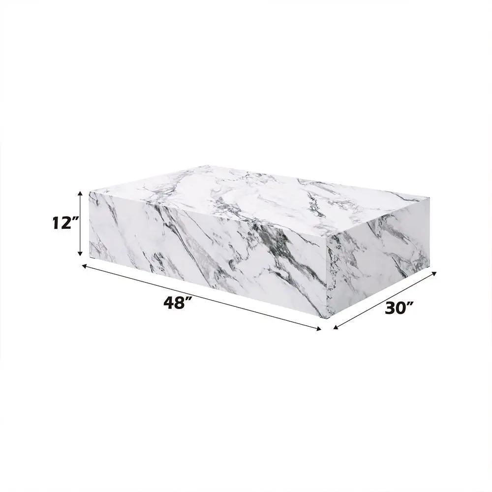 Fritzy - 48" Coffee Table - Engineered Stone by Unique Piece Furniture