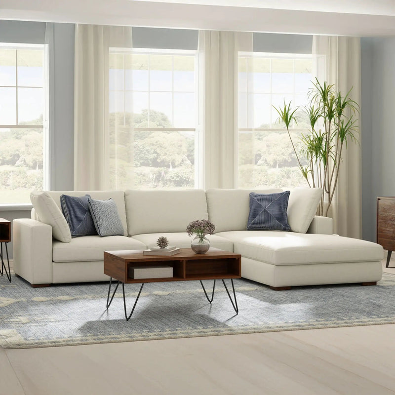 Charlie - Upholstered Deep Seater Sectional Sofa by Unique Piece Furniture