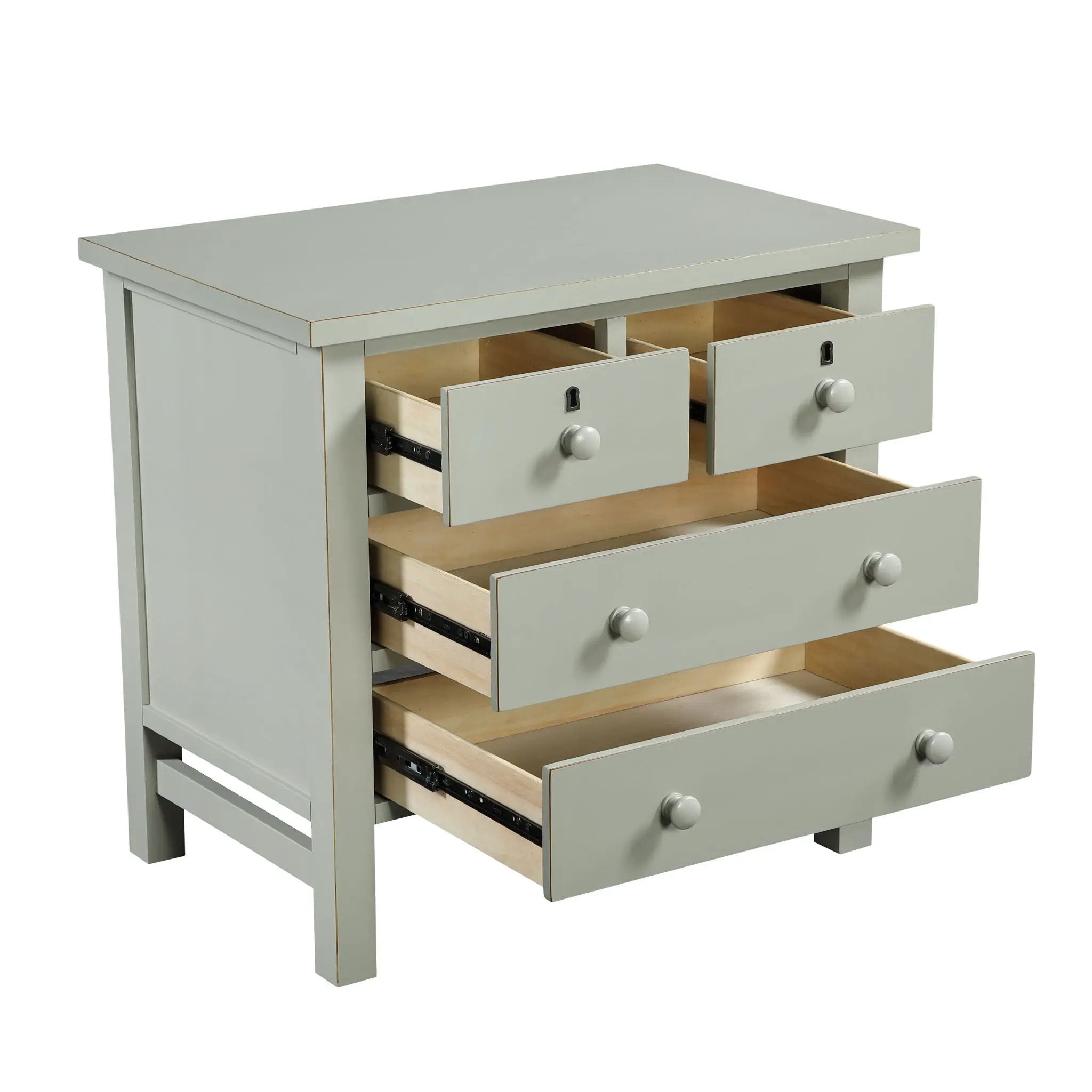 Georgina - 4 Drawer Storage Nightstand by HouseOfZazla