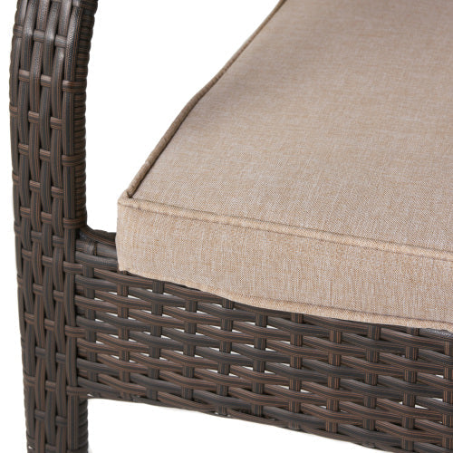 Outdoor Wicker Chairs, 56225.00CHRBRN KD, 4pcs by HouseOfZazla