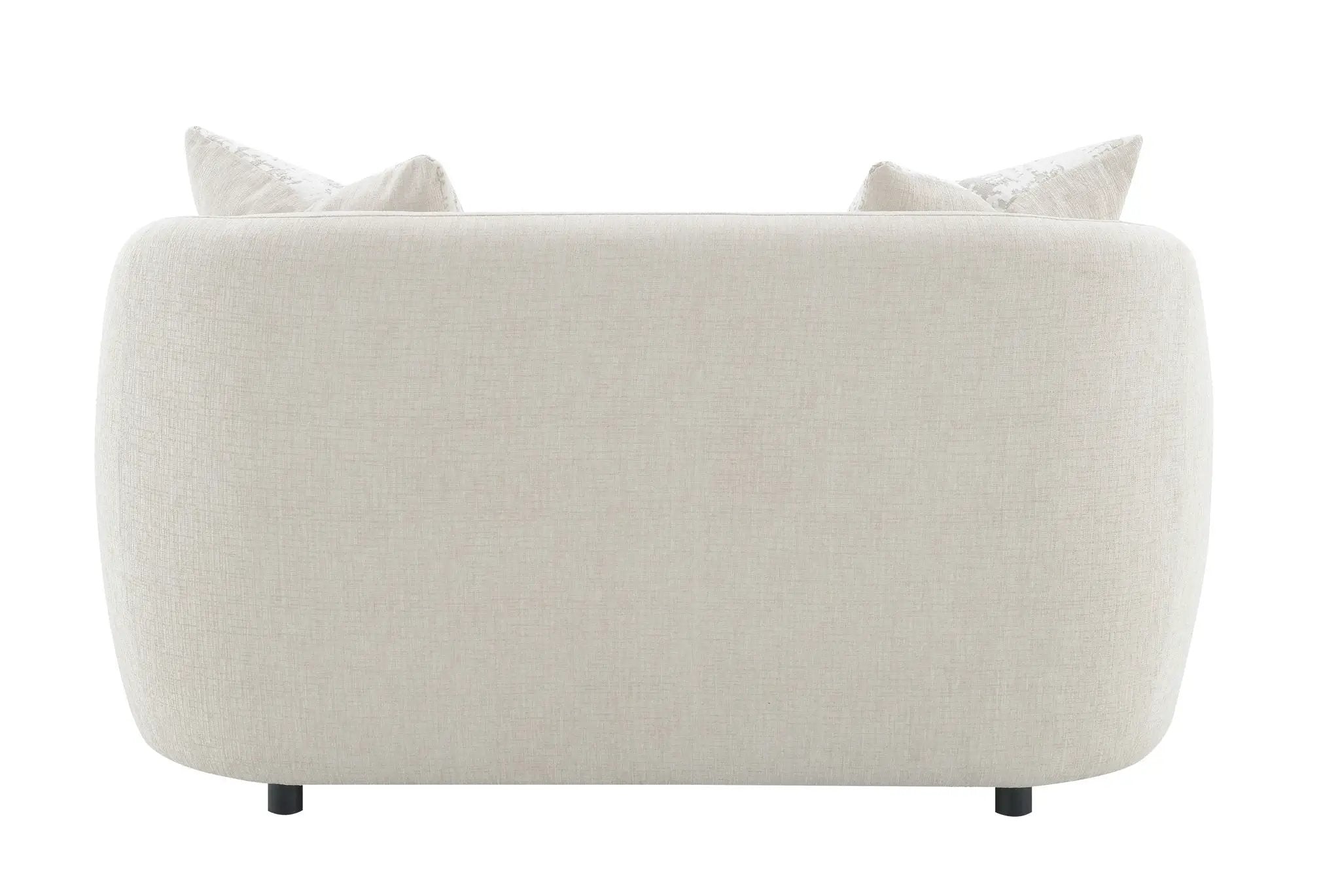 Etienne - Loveseat With 3 Pillows - Beige by HouseOfZazla