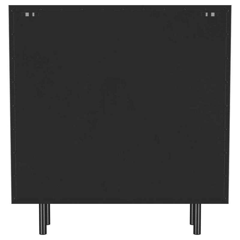 Dalia 2-door Accent Storage Cabinet with Shelving Black by Unique Piece Furniture