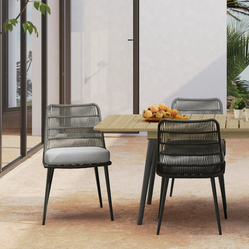 Beachside - Outdoor Dining Chair (Set of 2) - Gray by HouseOfZazla