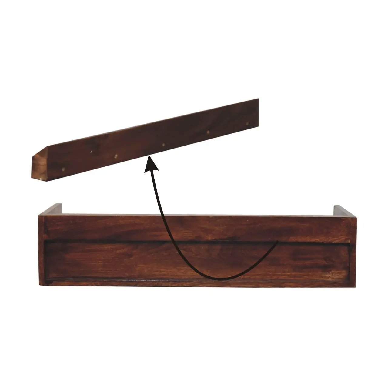 Belmont - Wall Mounted Console Shelf - Chestnut by HouseOfZazla