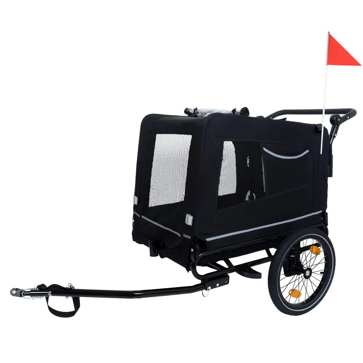 Extra Large 2-in-1 Bike Trailer & Push Cart for Pets by HouseOfZazla