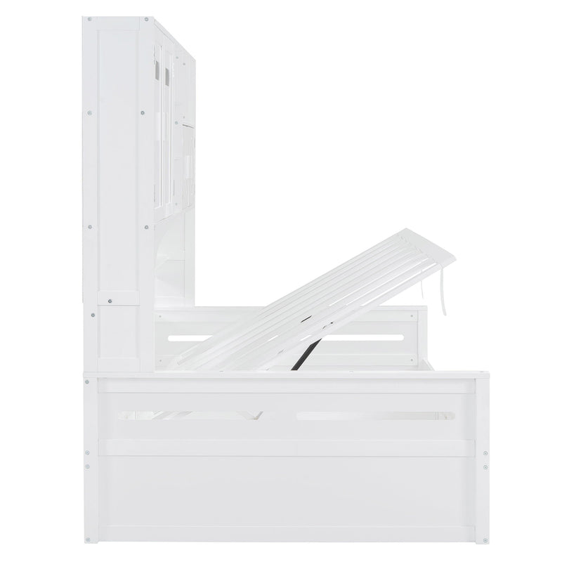 Daybed With All-In-One Cabinet And Shelf by HouseOfZazla
