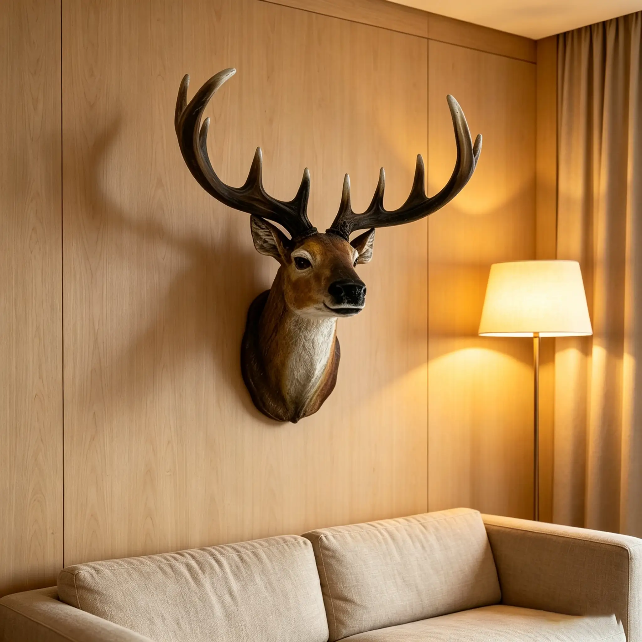 14.57" Wide Stag Head Wall Mount by HouseOfZazla