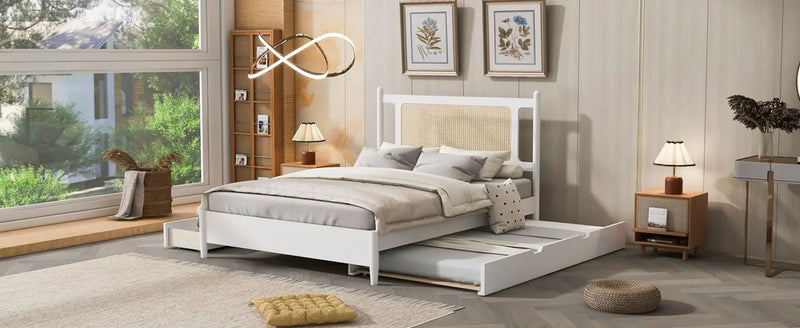 Platform Bed With 2 Big Drawers & Trundle by HouseOfZazla