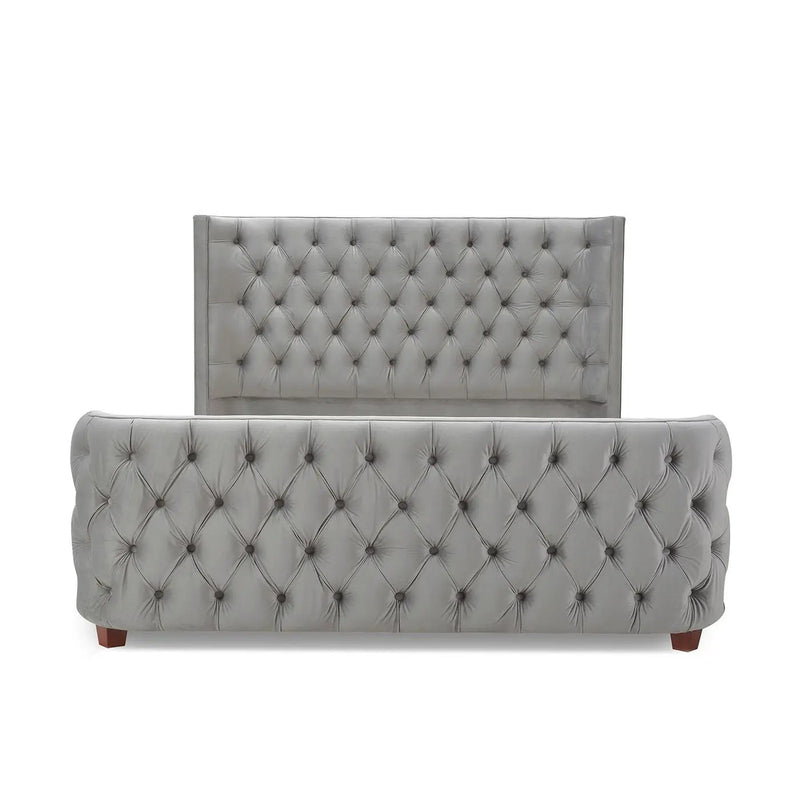 Brooklyn - Tufted Panel Bed Headboard And Footboard Set by HouseOfZazla