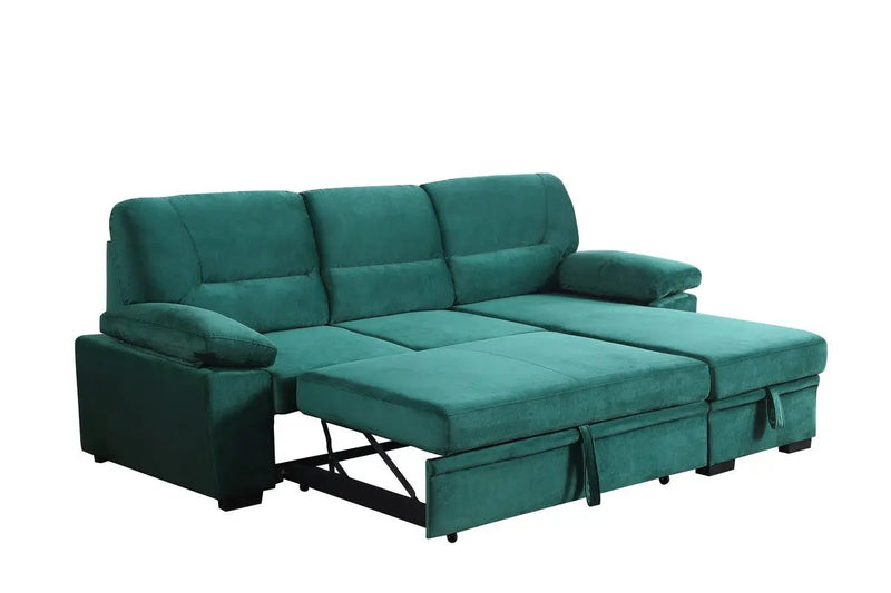 Kipling - Reversible Sleeper Sectional Sofa Chaise by HouseOfZazla