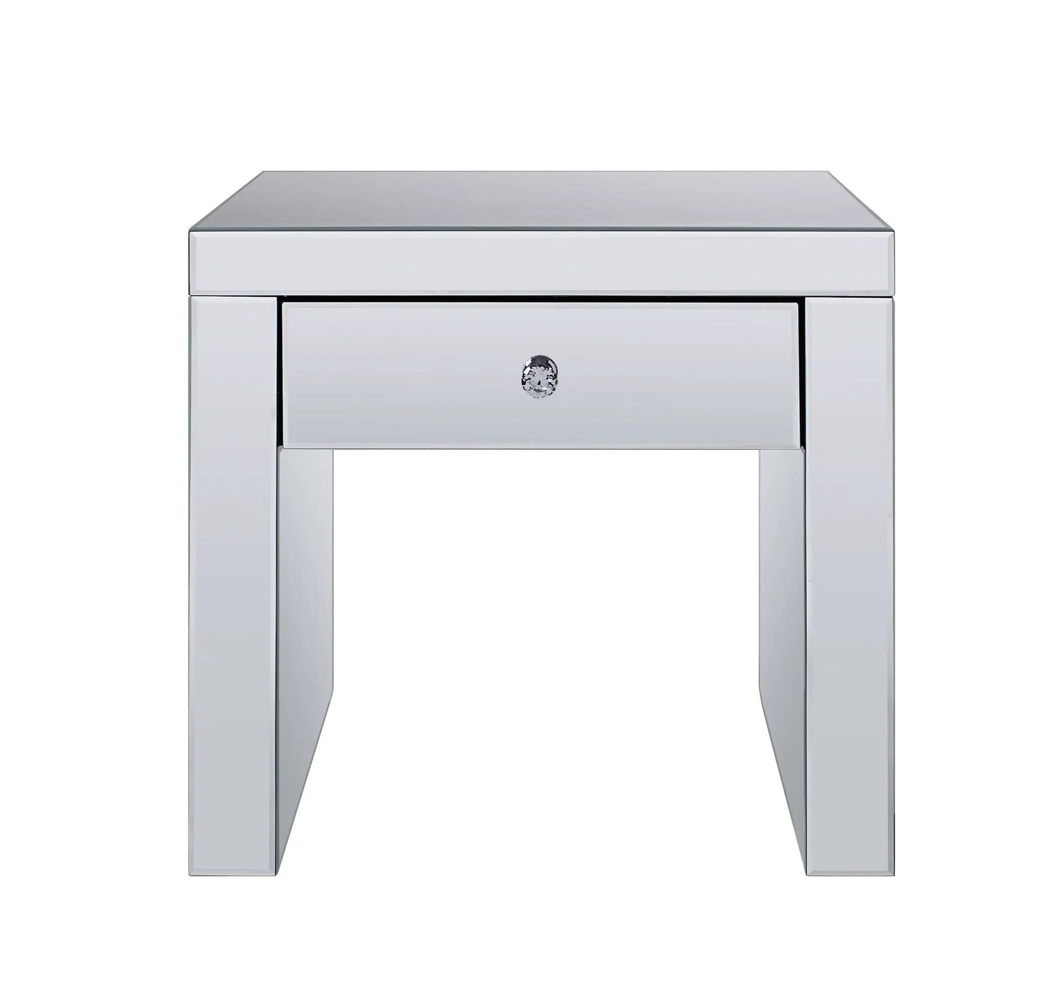 Noralie Mirrored & Faux Diamonds End Table by HouseOfZazla