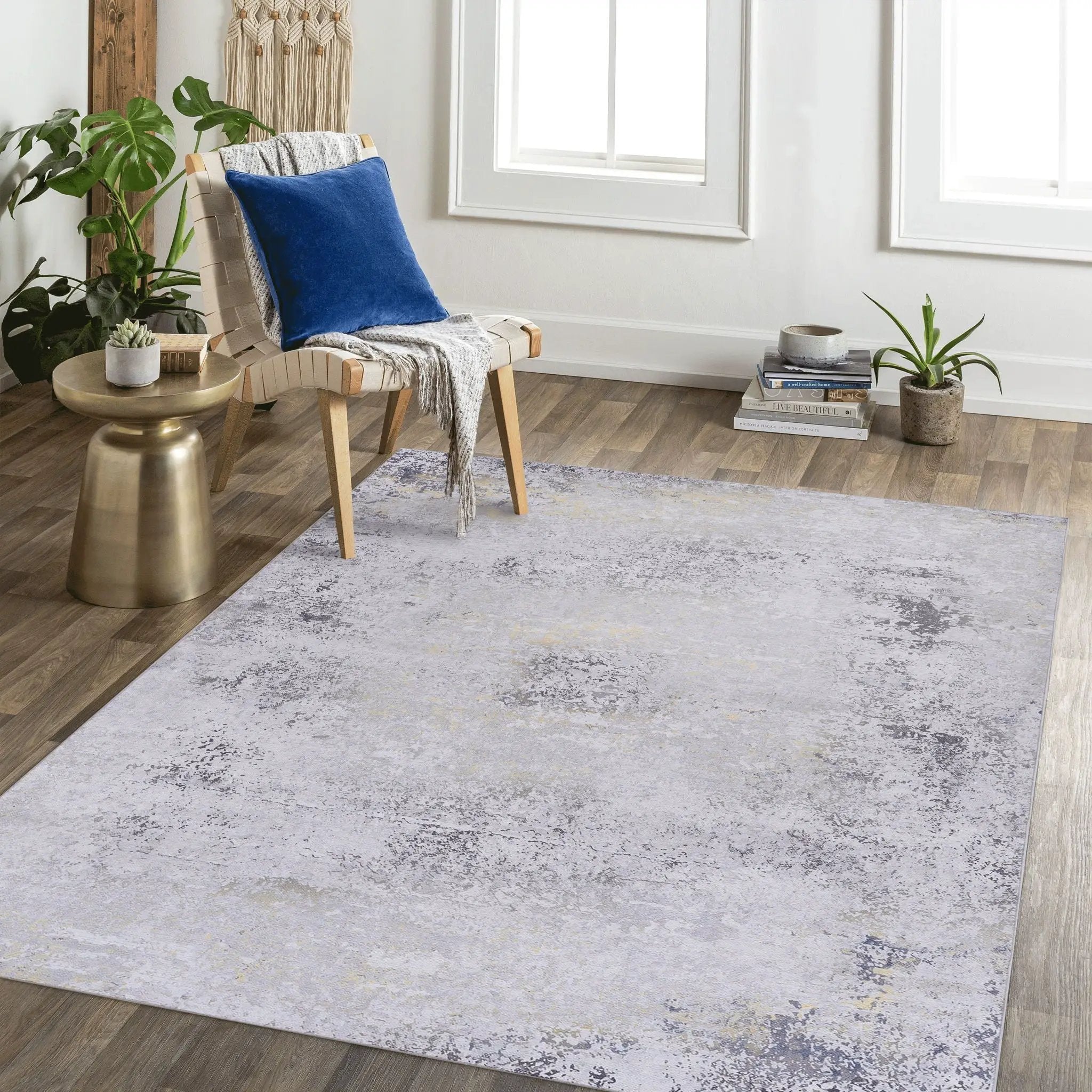 Maval - Abstract Washable Area Rug by Unique Piece Furniture