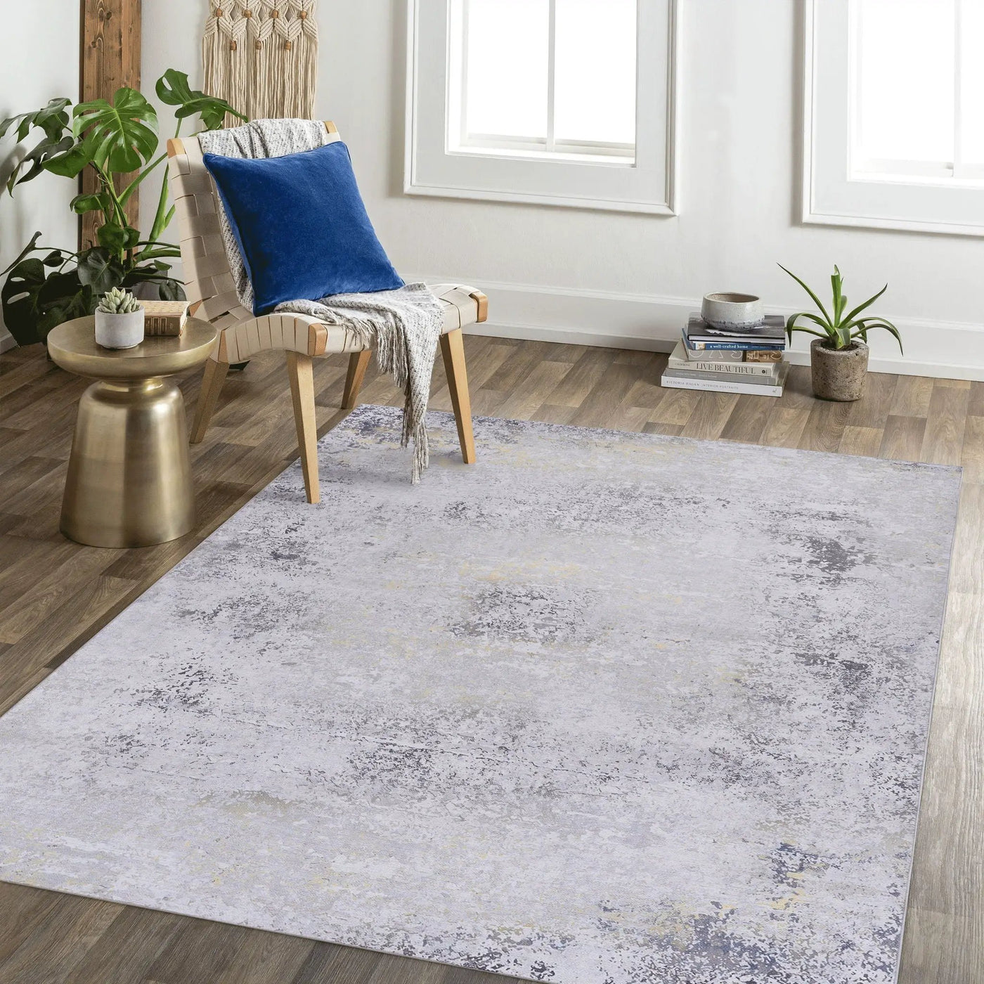 Maval - Abstract Washable Area Rug by HouseOfZazla