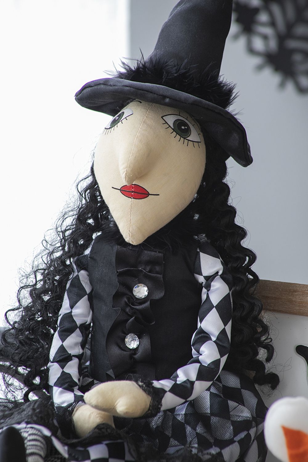 Halloween Sitting Witch Decor - Black by HouseOfZazla