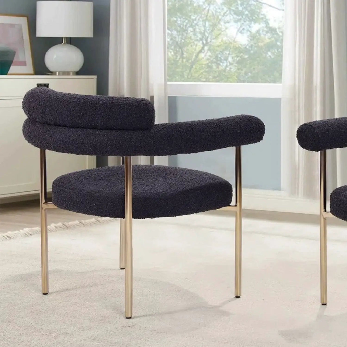 Upholstered Accent Dining Chairs With Armrests (Set of 2) by Unique Piece Furniture