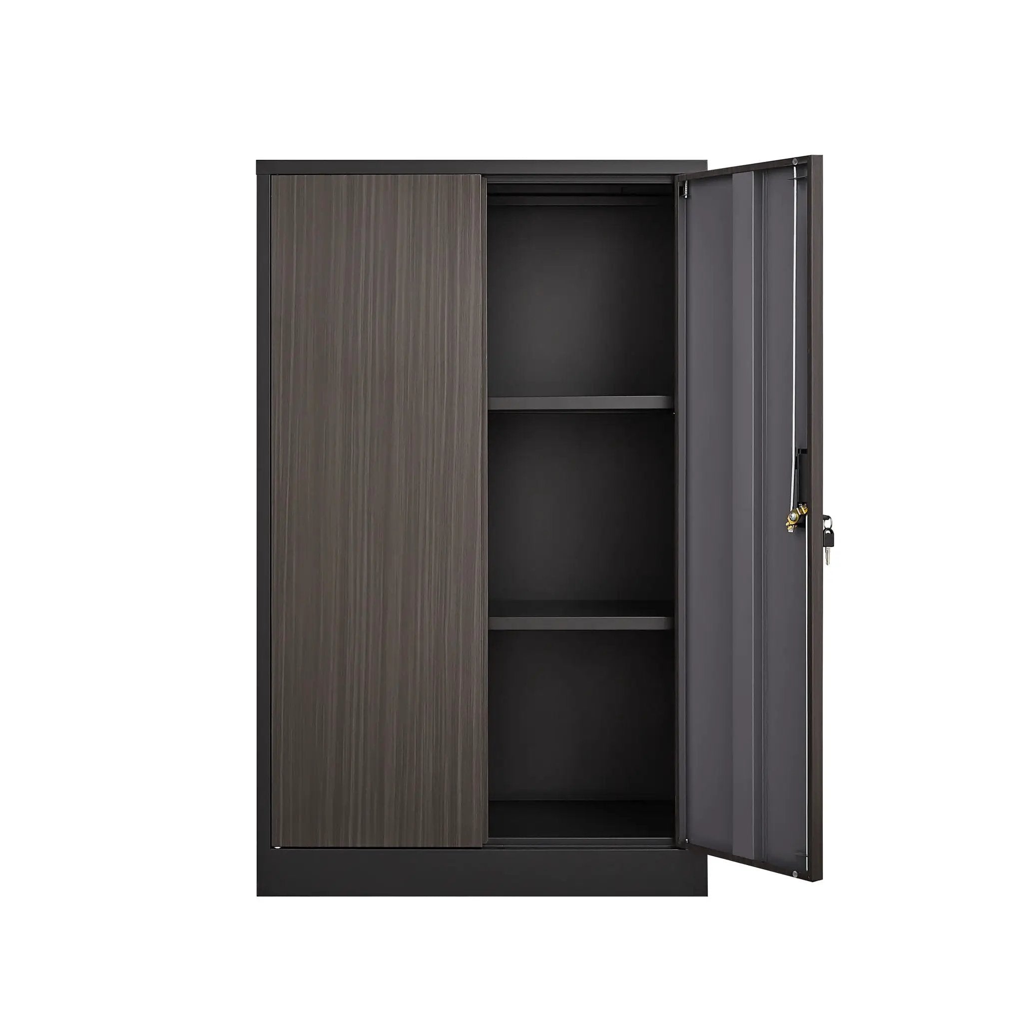 Metal Storage Cabinet With Locking Doors And Adjustable Shelf, Folding Filing Storage Cabinet, Folding Storage Locker Cabinet For Home Office, School, Garage by HouseOfZazla