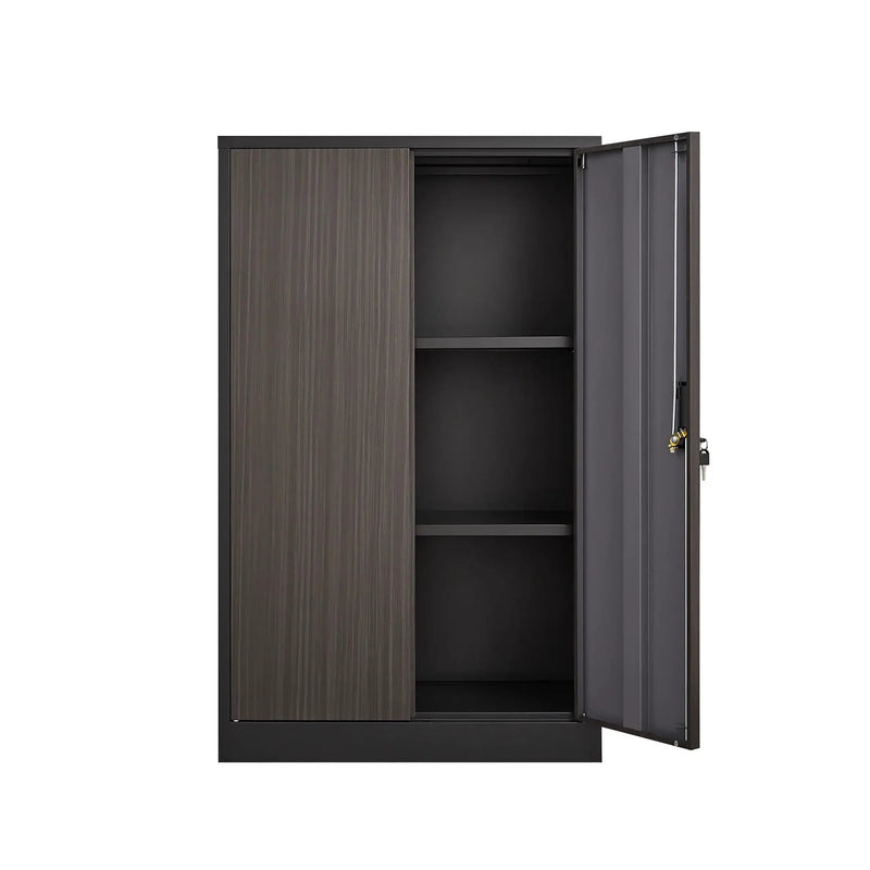 Metal Storage Cabinet With Locking Doors And Adjustable Shelf, Folding Filing Storage Cabinet, Folding Storage Locker Cabinet For Home Office, School, Garage by HouseOfZazla