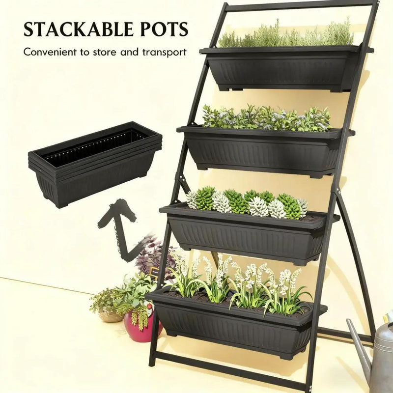 4-Tier Vertical Raised Garden Planter by HouseOfZazla