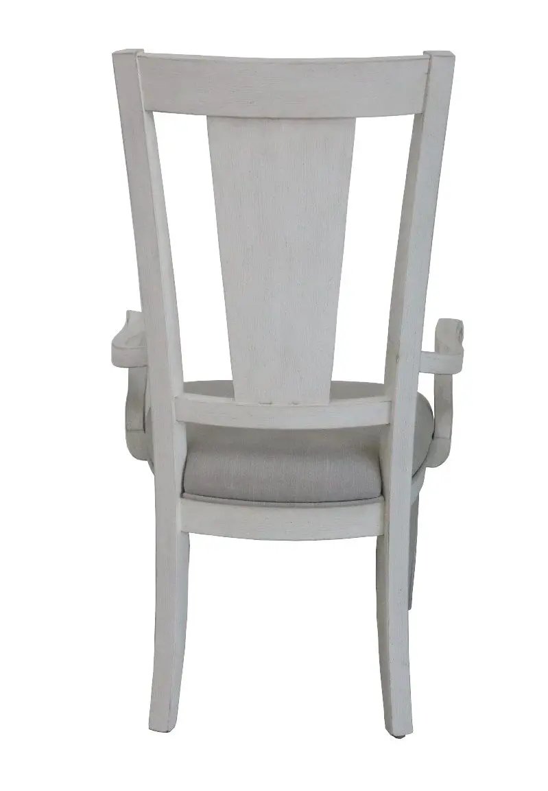 Katia - Arm Chair (Set of 2) - Light Gray Linen & Weathered White by Unique Piece Furniture