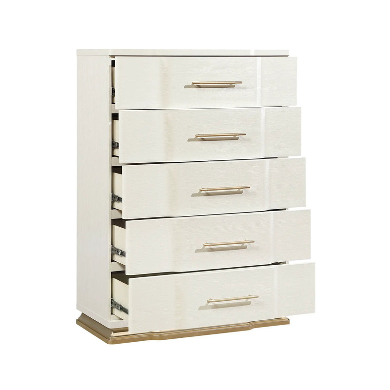Lexington - 5 Drawer Chest - Beige by HouseOfZazla