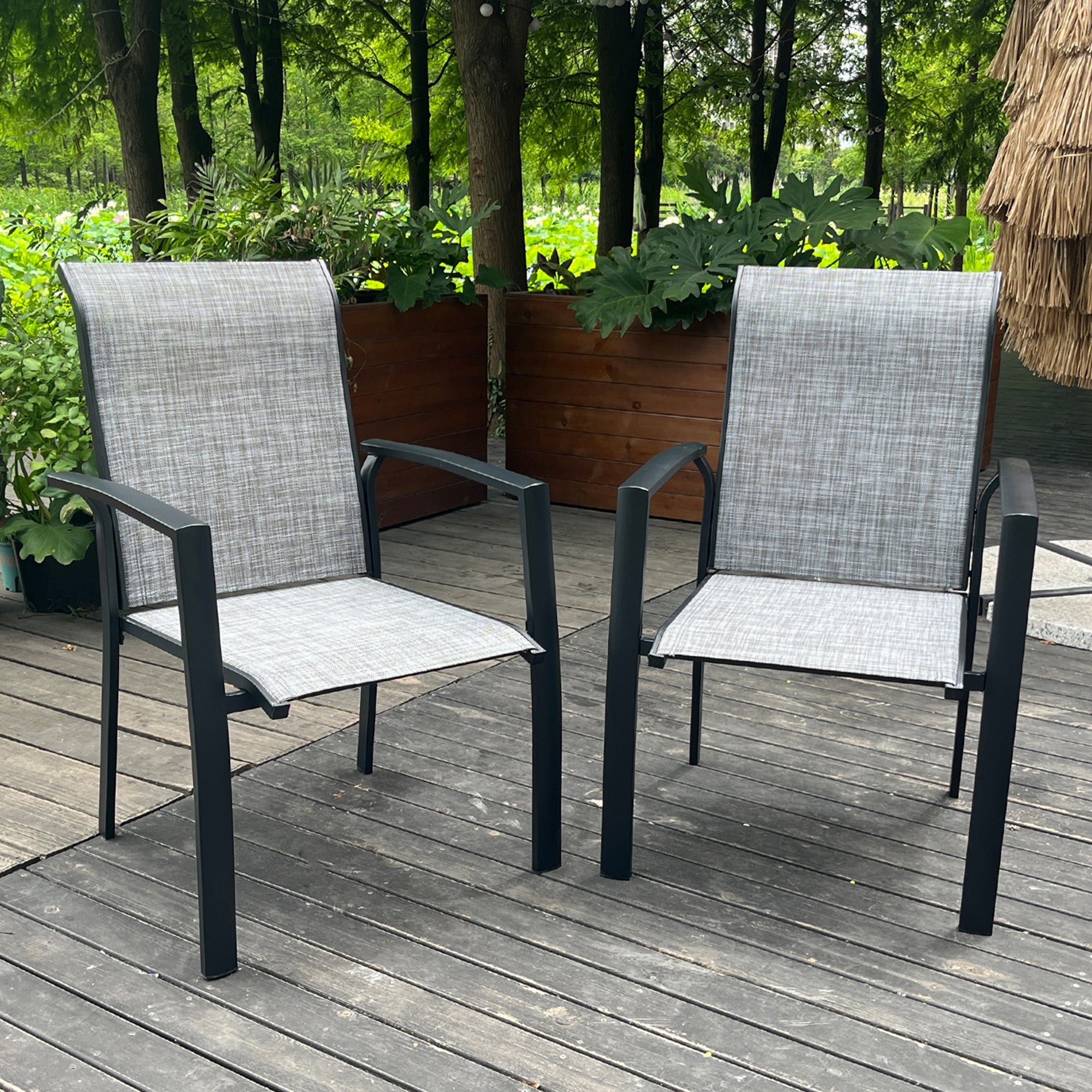VRSHWO Garden Patio Chairs Set of 2 by HouseOfZazla