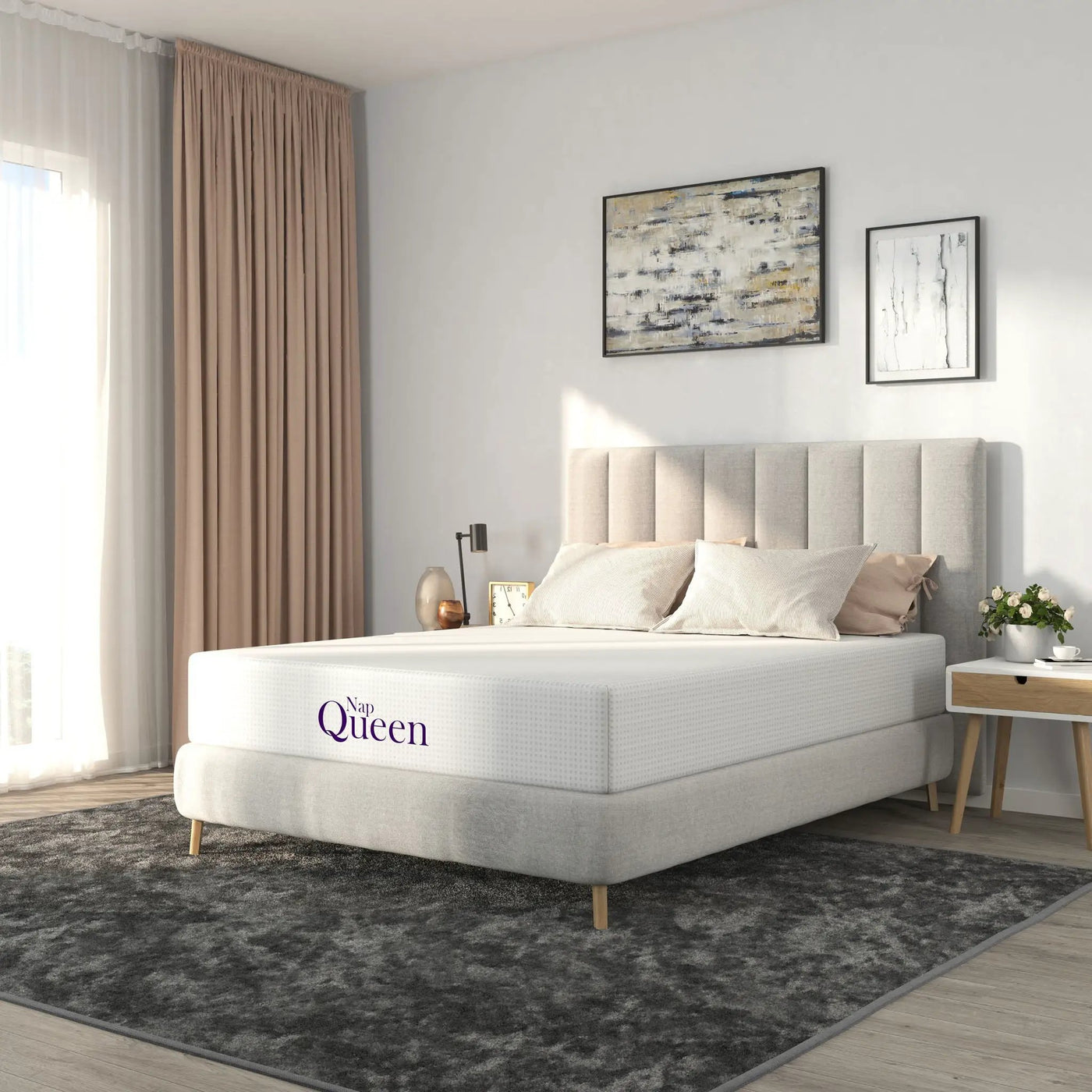 8" Memory Foam Mattress With Charcoal Infusion And Silky Mesh Cover by HouseOfZazla