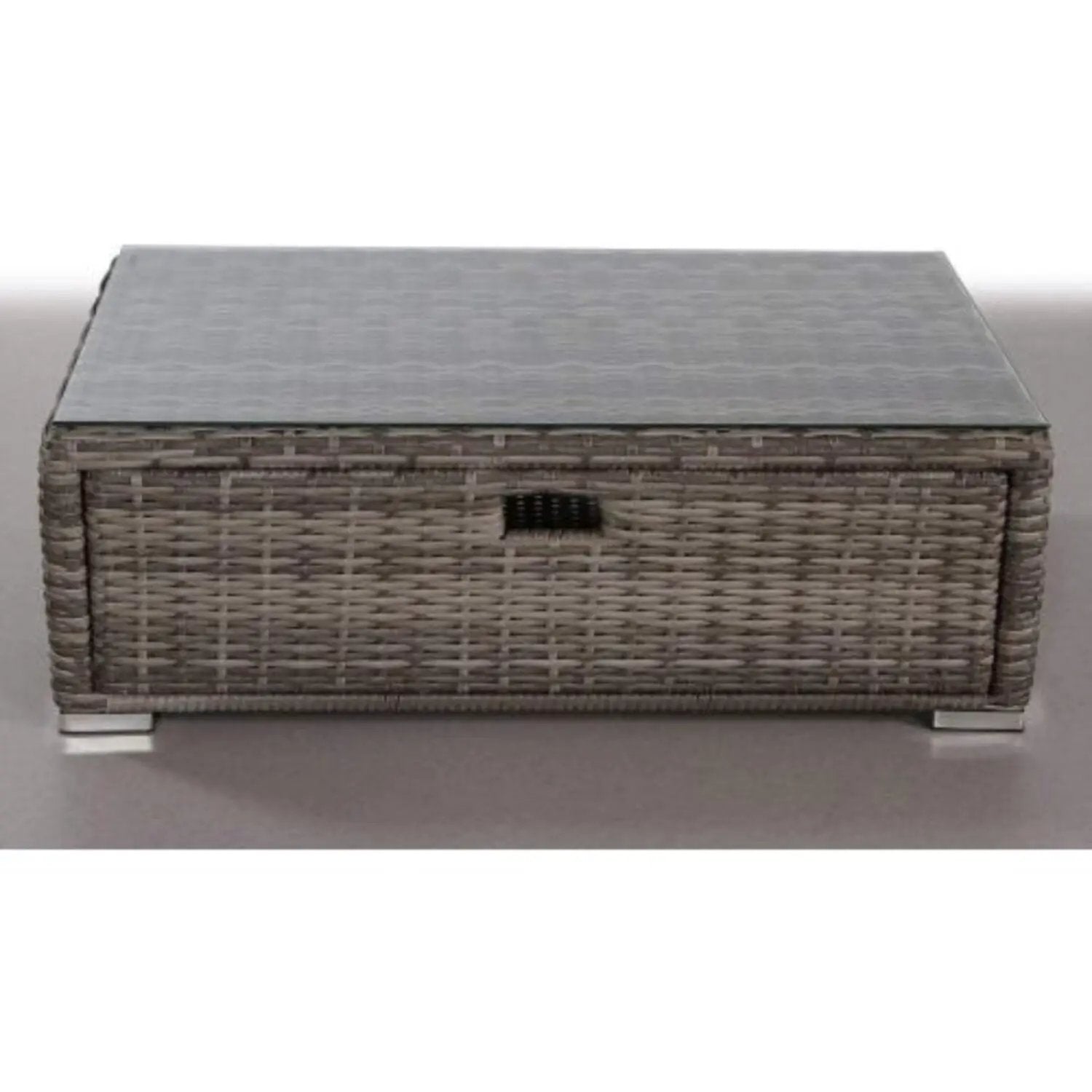 Glass Outdoor Coffee Table - Gray Mix by HouseOfZazla