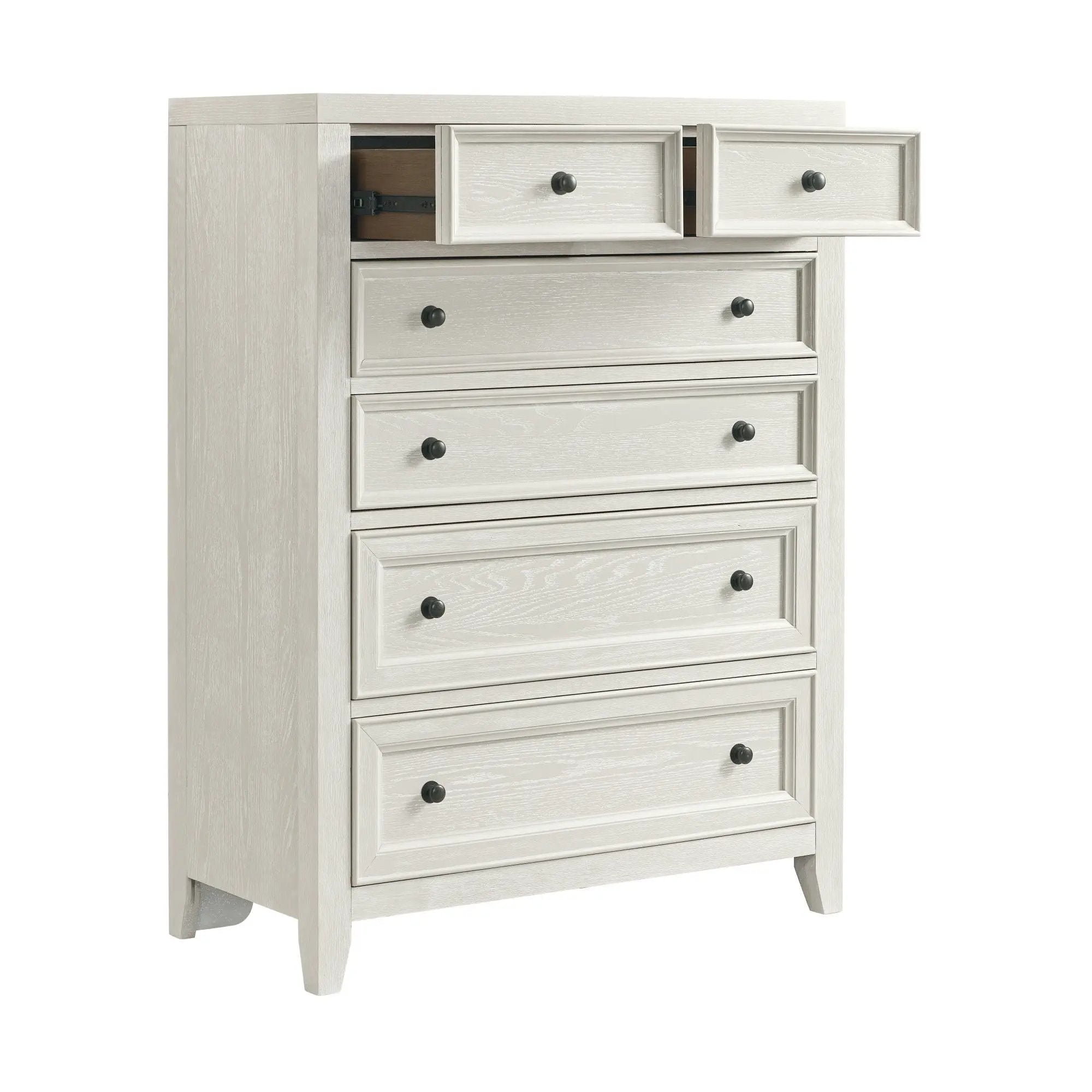 6 Drawer Chest With Knobs And Smooth Slides by HouseOfZazla
