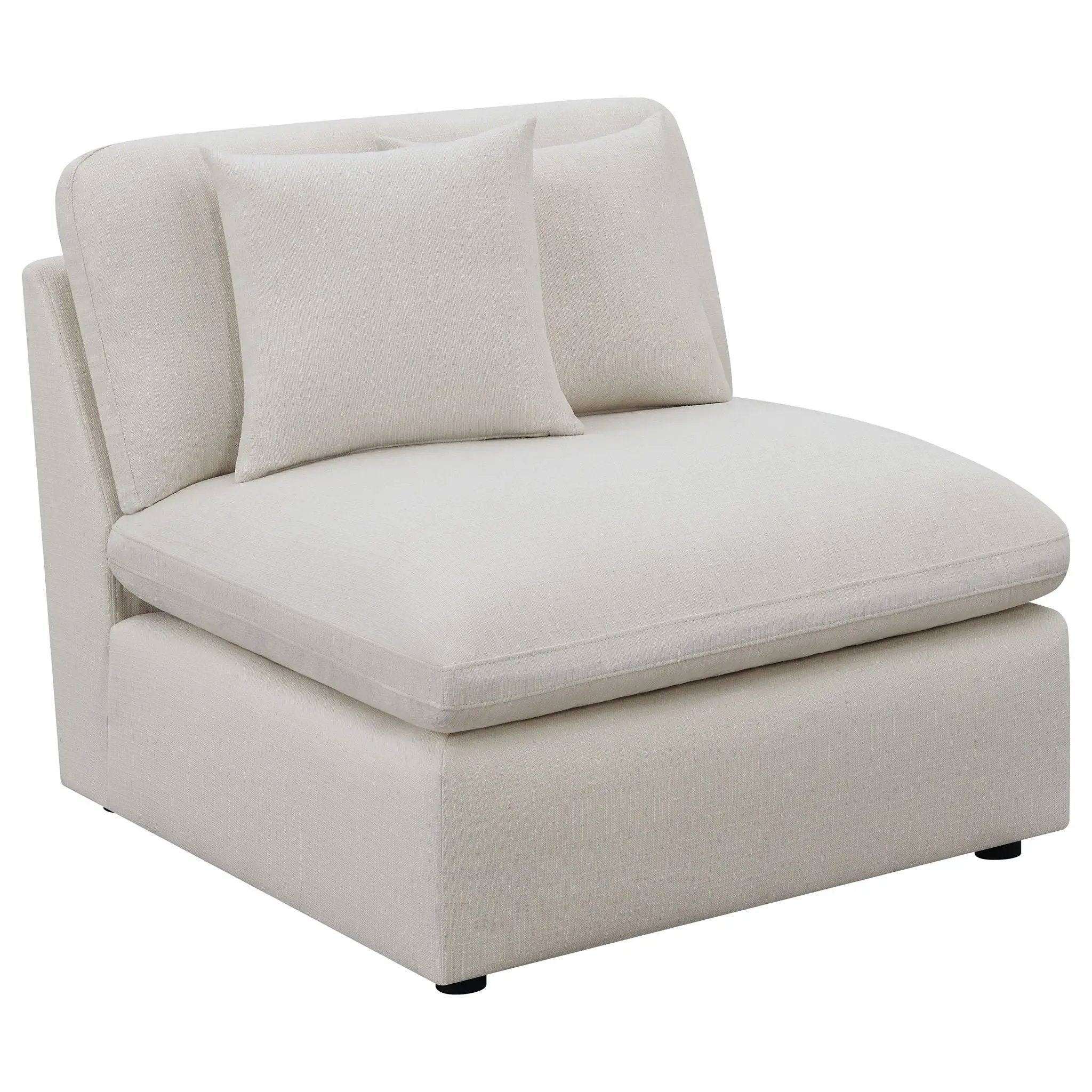 Hobson 6-piece Upholstered Modular Sectional Sofa Ivory by Unique Piece Furniture