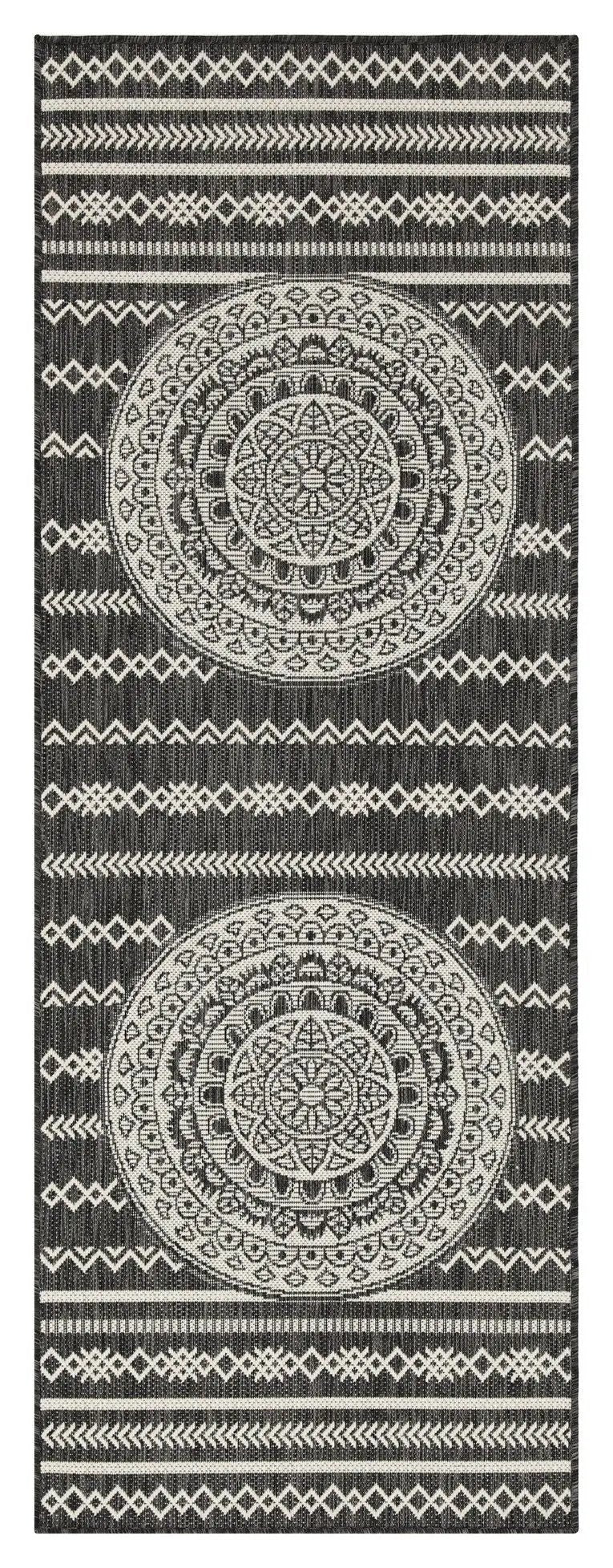 Sunshine - 5'3" X 7'3" Indoor, Outdoor Area Rug - Anthracite - Polypropylene by Unique Piece Furniture