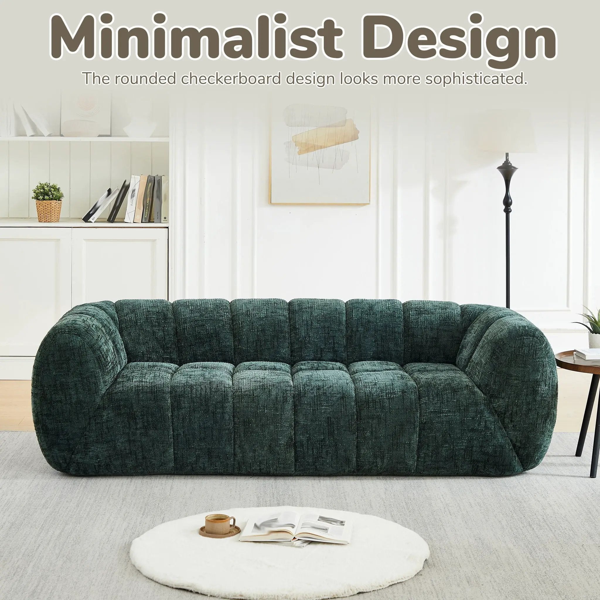 Modern Sofa With Piano Key Backrest by HouseOfZazla