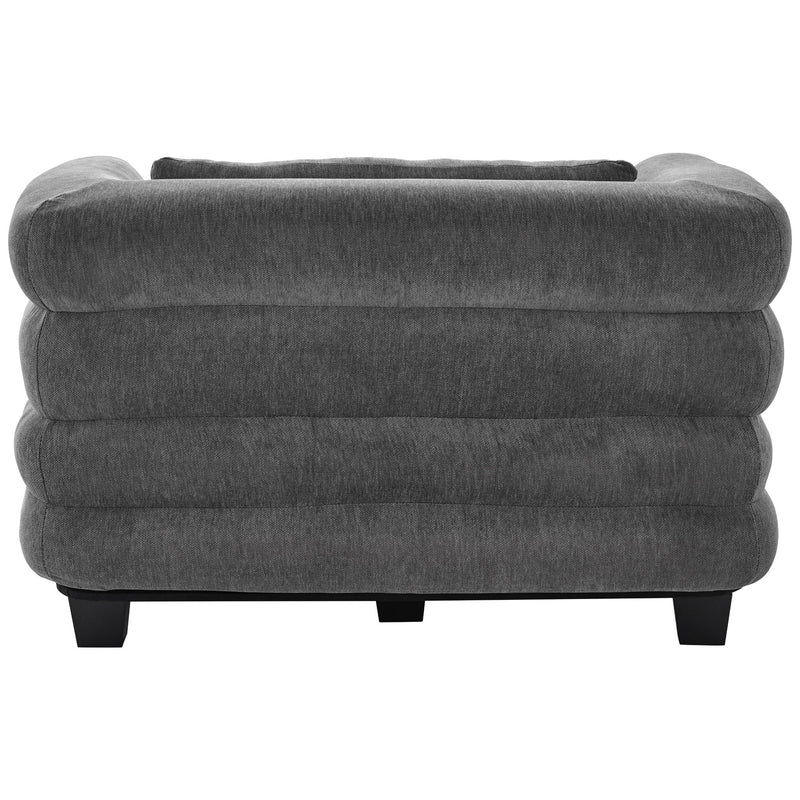 Oversized Chaise Lounge Sofa Bed with Deep Seat and Layered Armrests by HouseOfZazla