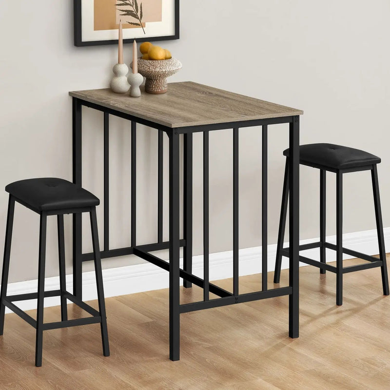 3 Pieces Dining Set, Counter Height, Rectangular, Small, Contemporary & Modern by Unique Piece Furniture