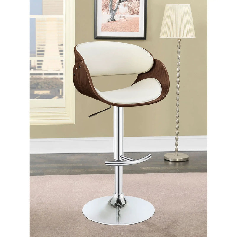 Ergonomic Adjustable Bar Stool - Ivory by HouseOfZazla