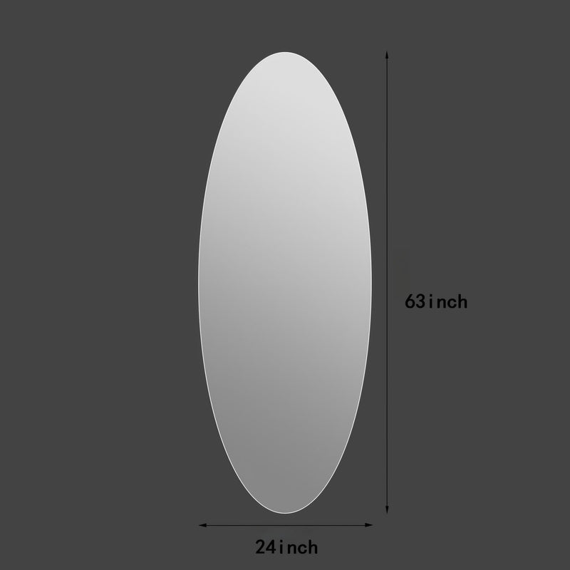 Modern Oval Full Length Wall Mirror by HouseOfZazla