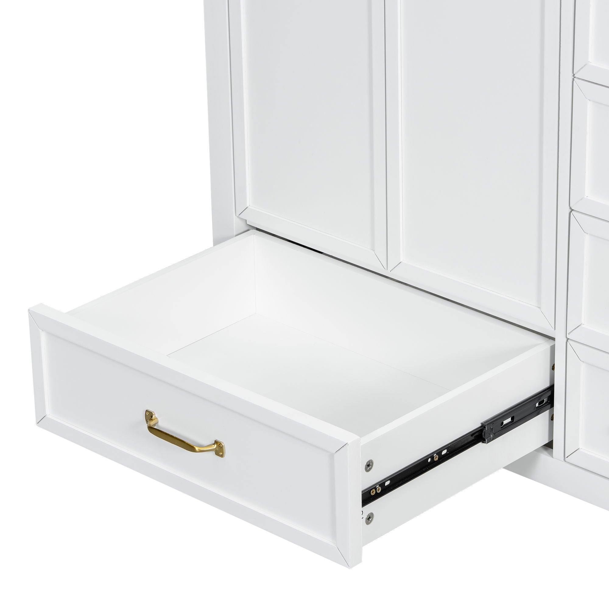 Elegant Vintage Bathroom Vanity With Sink and Soft Closing Drawers by HouseOfZazla
