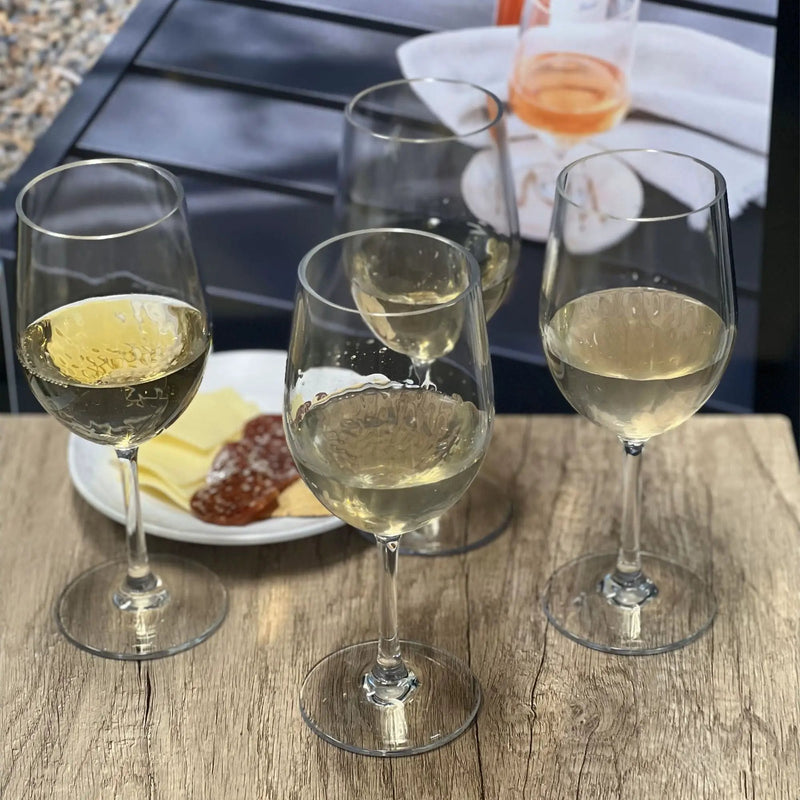 Tritan Hammer - Leadingware Unbreakable Design Plastic Wine Glasses (Set of 4), Bpa Free, 12Oz - Clear by HouseOfZazla