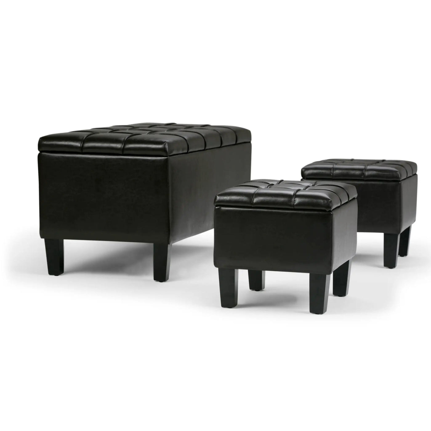 Dover - 3 Piece Storage Ottoman Contemporary Design by Unique Piece Furniture