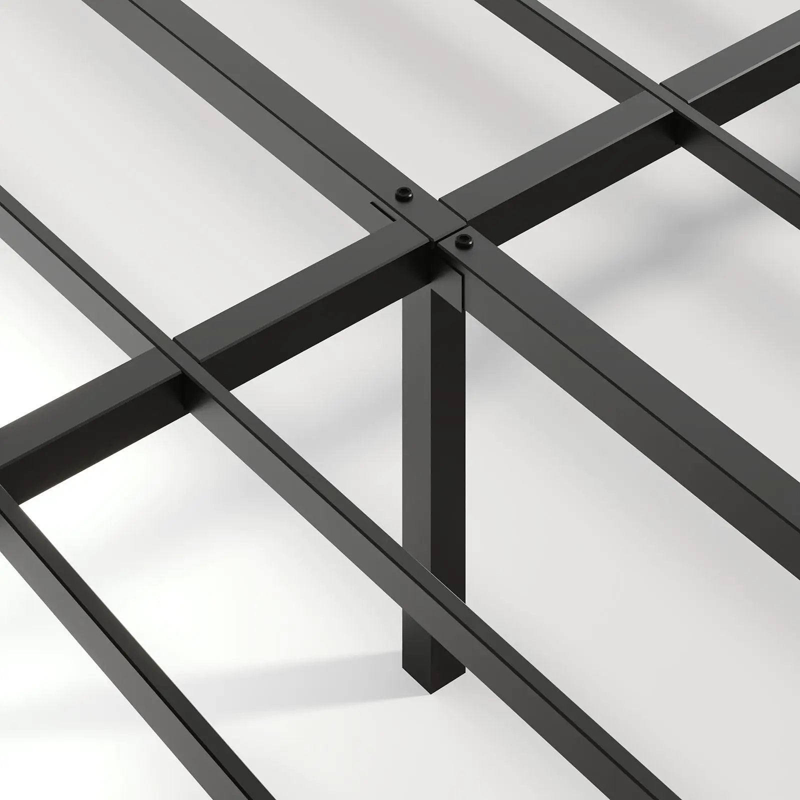 Floating Bedstead With Charging Station And LED Lights