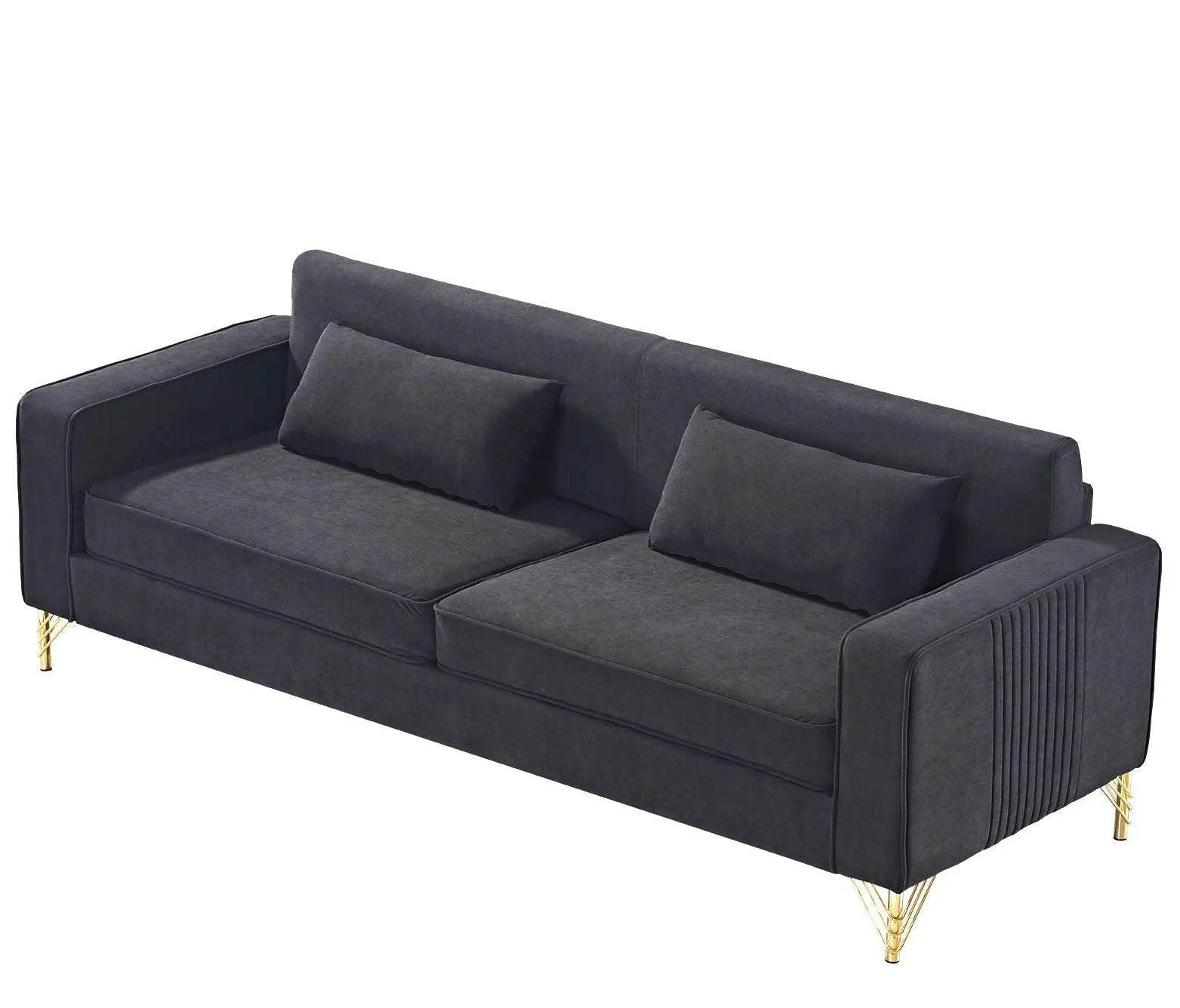 Aesthetic 3 Seater Couch With Classic Modern Appeal And Luxurious Soft Comfort by HouseOfZazla