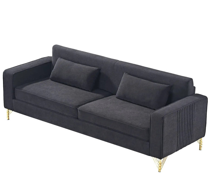 Aesthetic 3 Seater Couch With Classic Modern Appeal And Luxurious Soft Comfort by HouseOfZazla