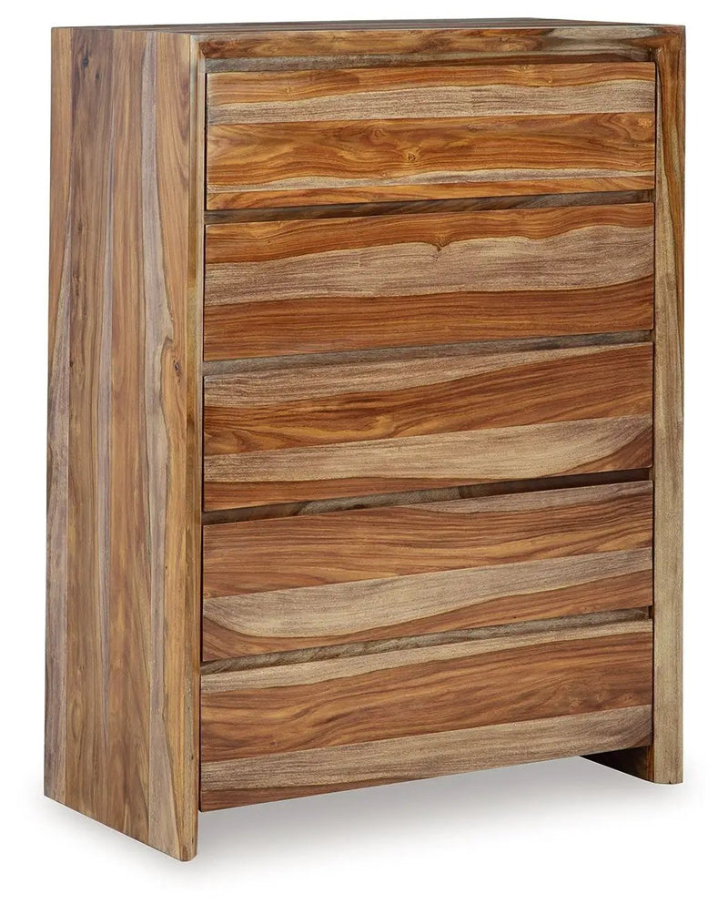 Dressonni - Five Drawer Chest - Brown by Unique Piece Furniture