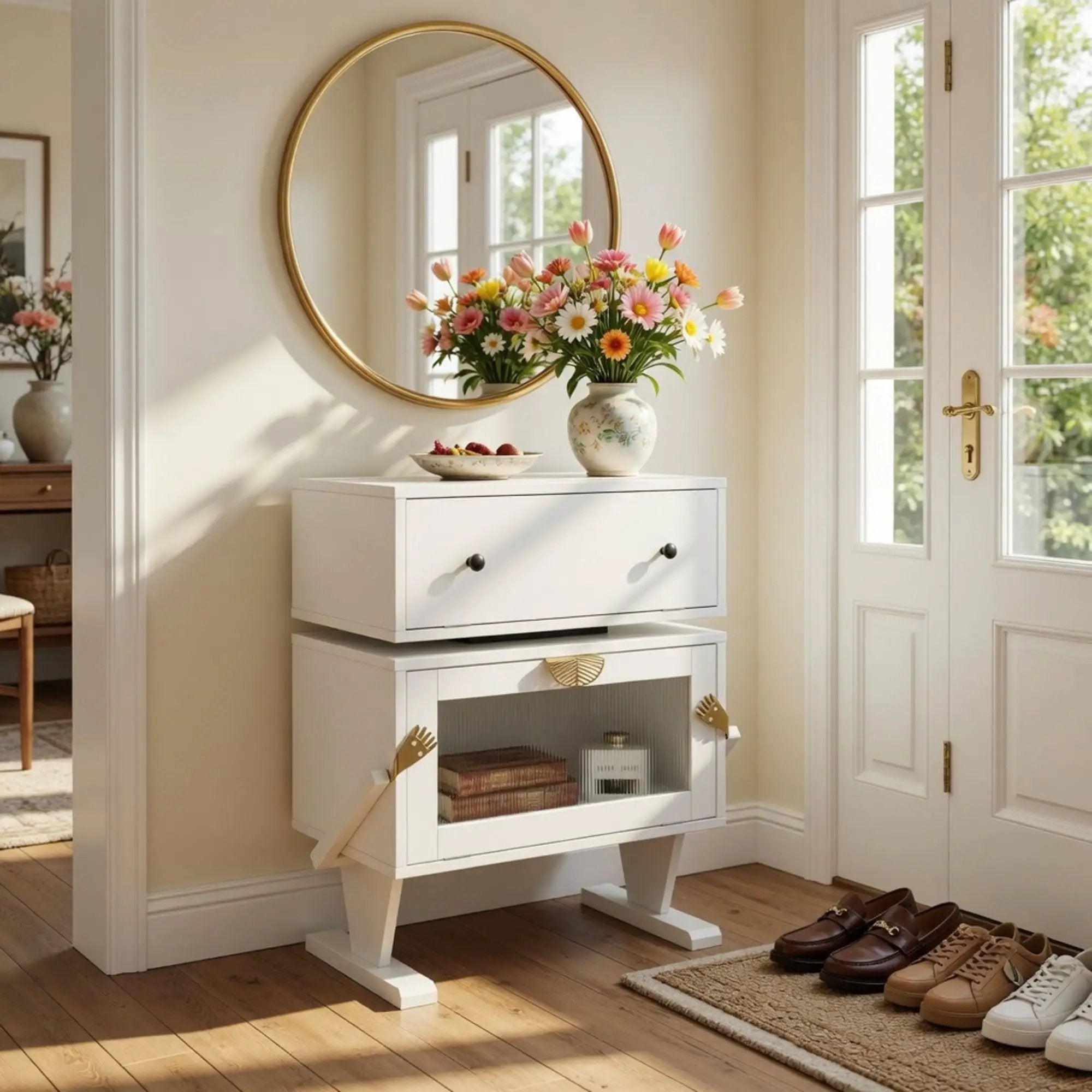 Robot LED Nightstand With 360° Rotating Drawer by HouseOfZazla