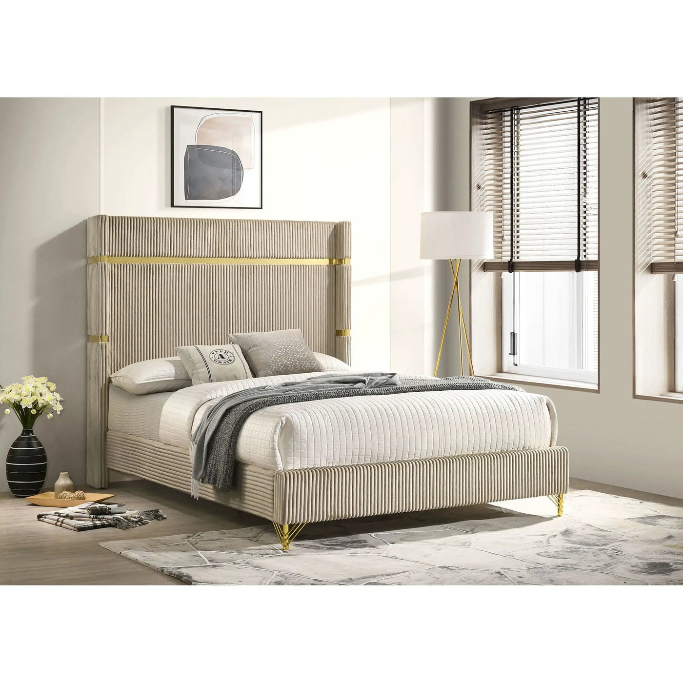 Malcolm - Wingback Bed by HouseOfZazla