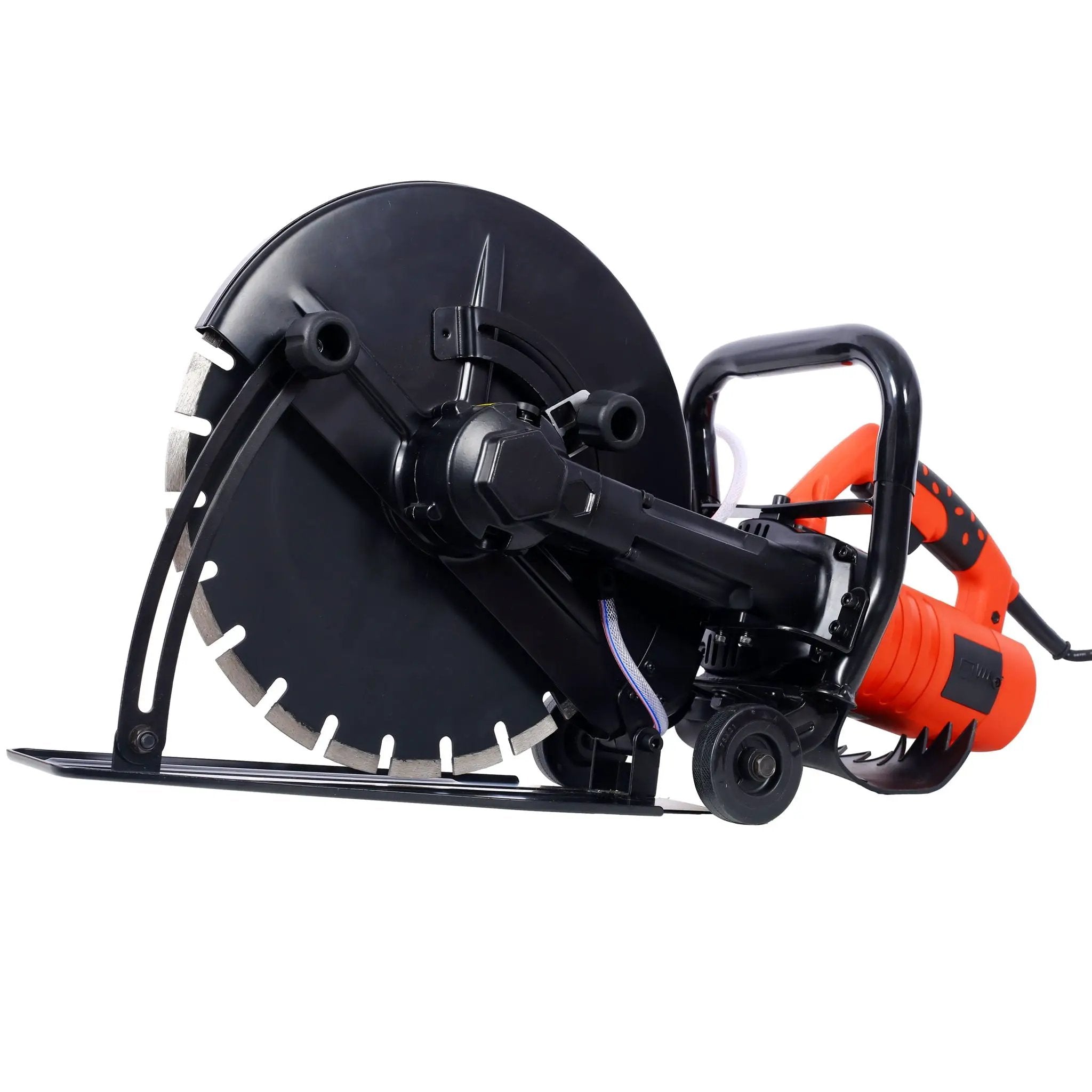 Electric 14" Cut Off Saw With Wet / Dry Functionality And Water Line Attachment Metal, 30" Length - Black by HouseOfZazla